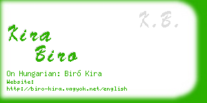 kira biro business card